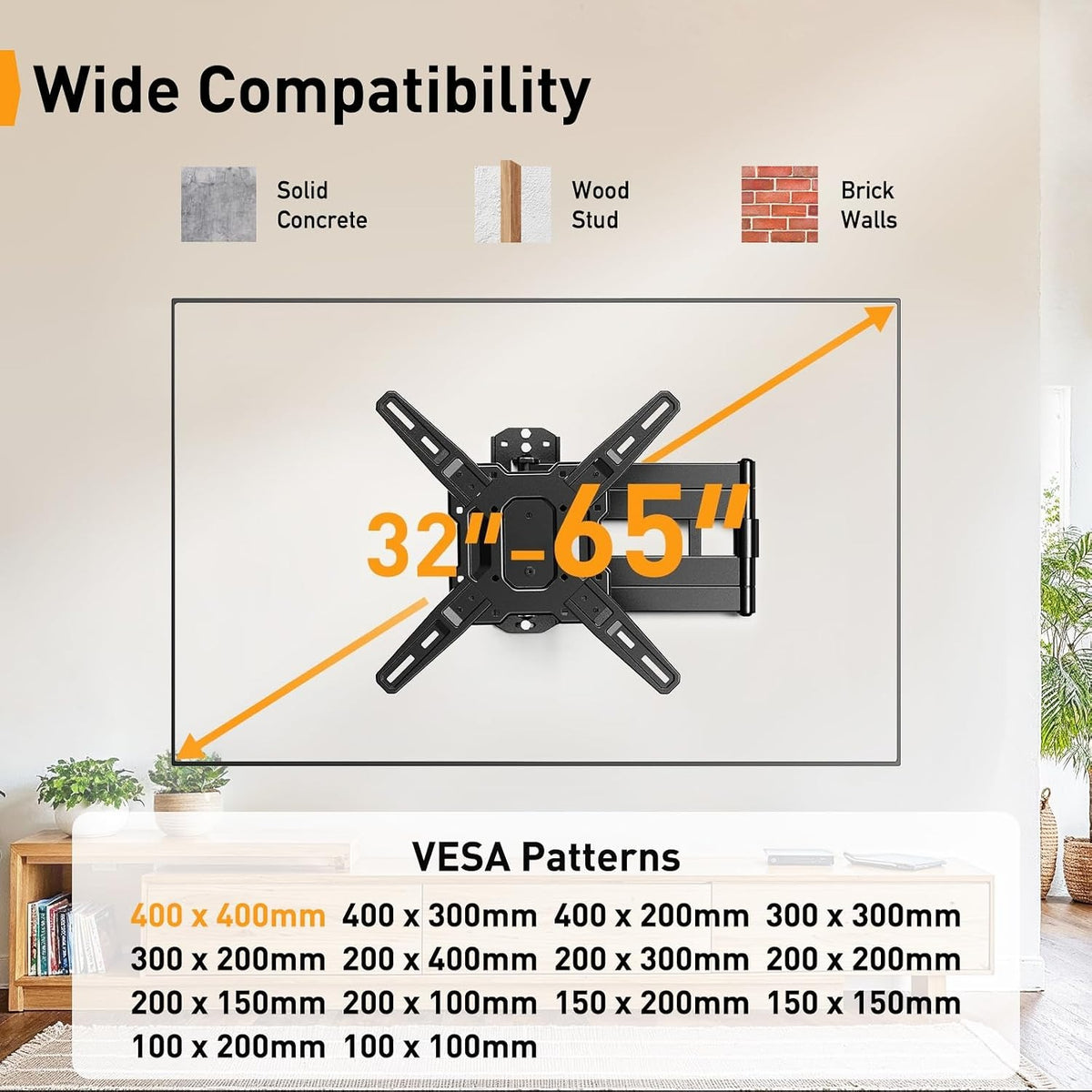 Long‑Arm TV Wall Mount