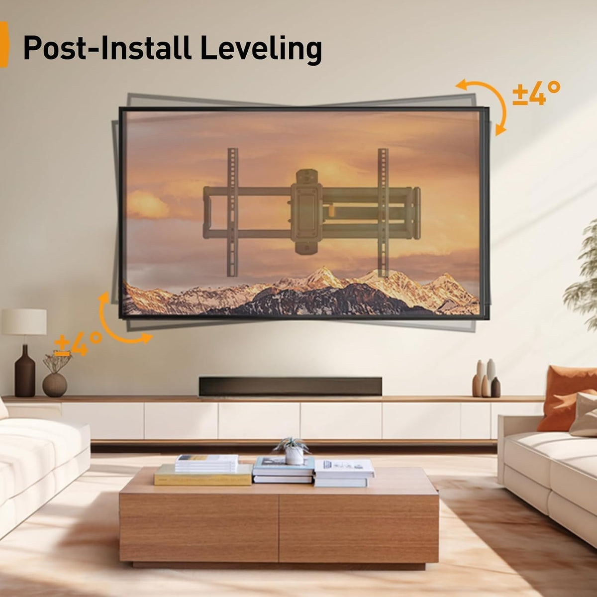 Corner Long‑Arm TV Wall Mount