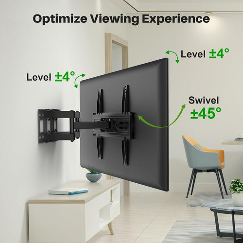 Dual‑Arm Full‑Motion TV Wall Mount