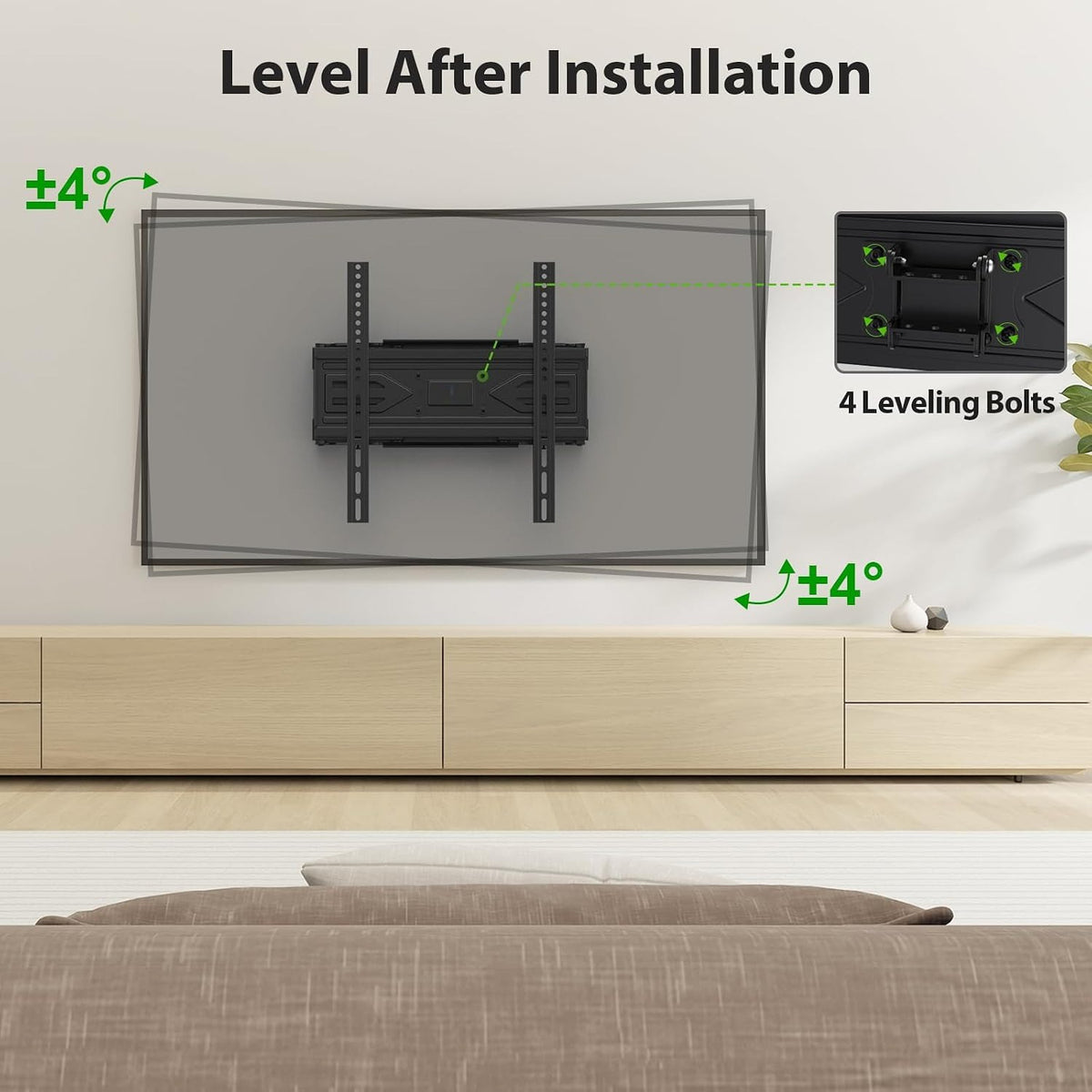 Dual‑Arm Full‑Motion TV Wall Mount