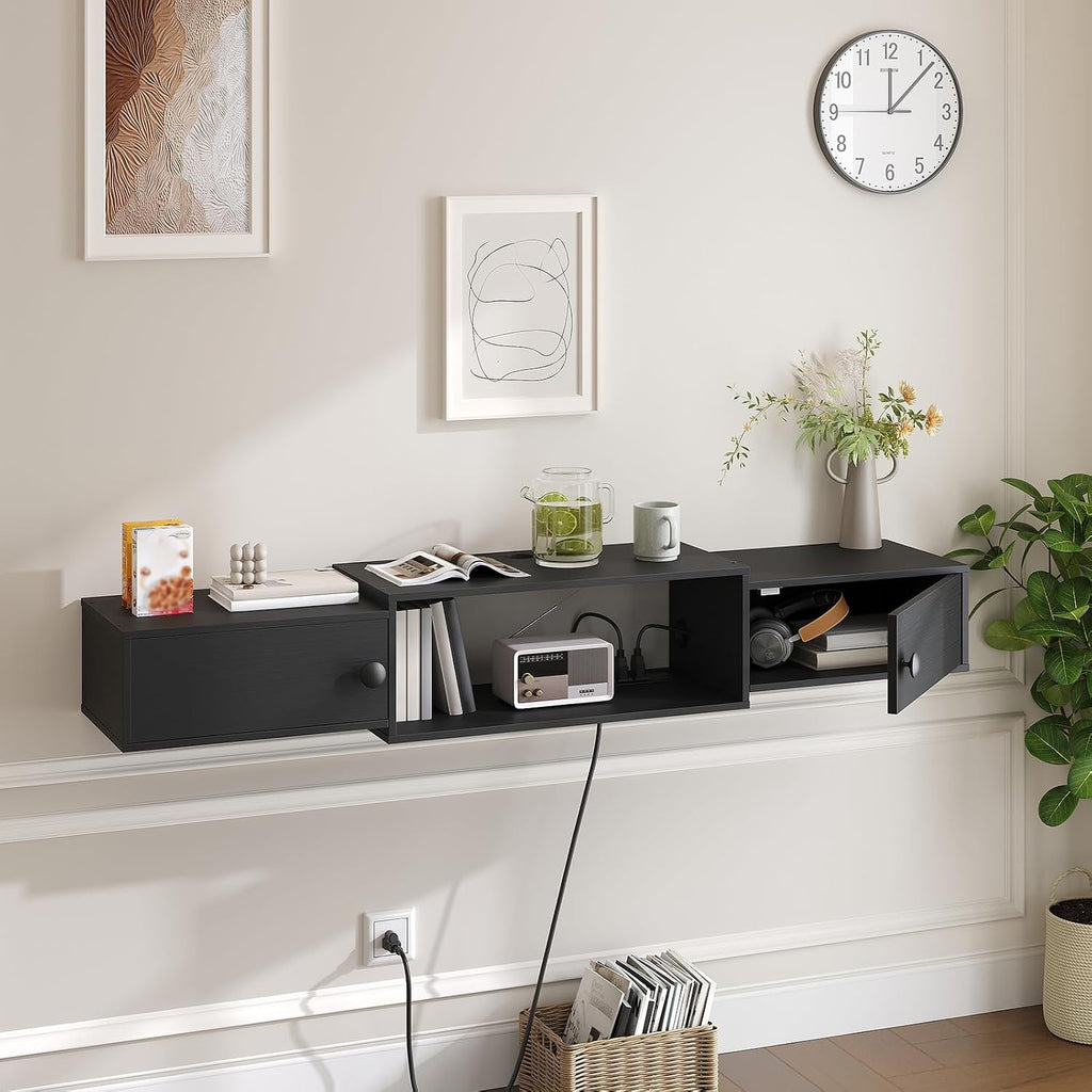 Wall‑Mounted Floating TV Storage Console