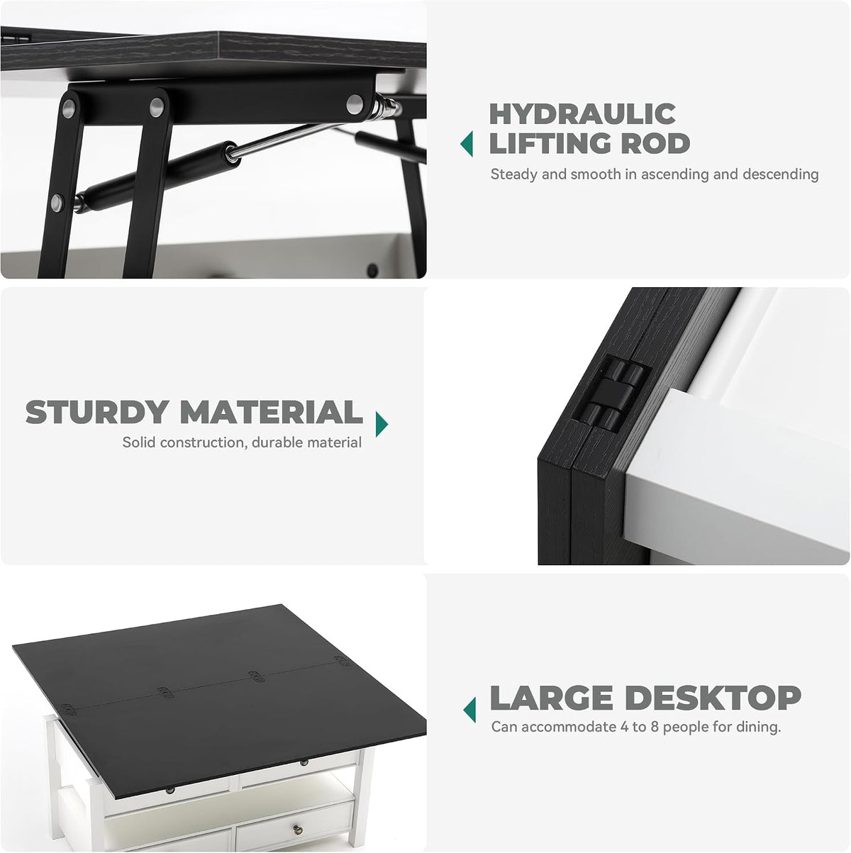 Multi‑Purpose Lift‑Top Storage Coffee Table