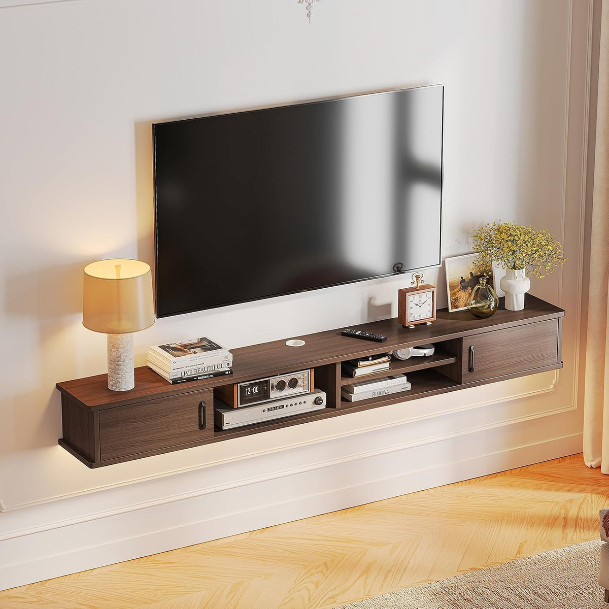 Wall‑Mounted Floating TV Storage Console
