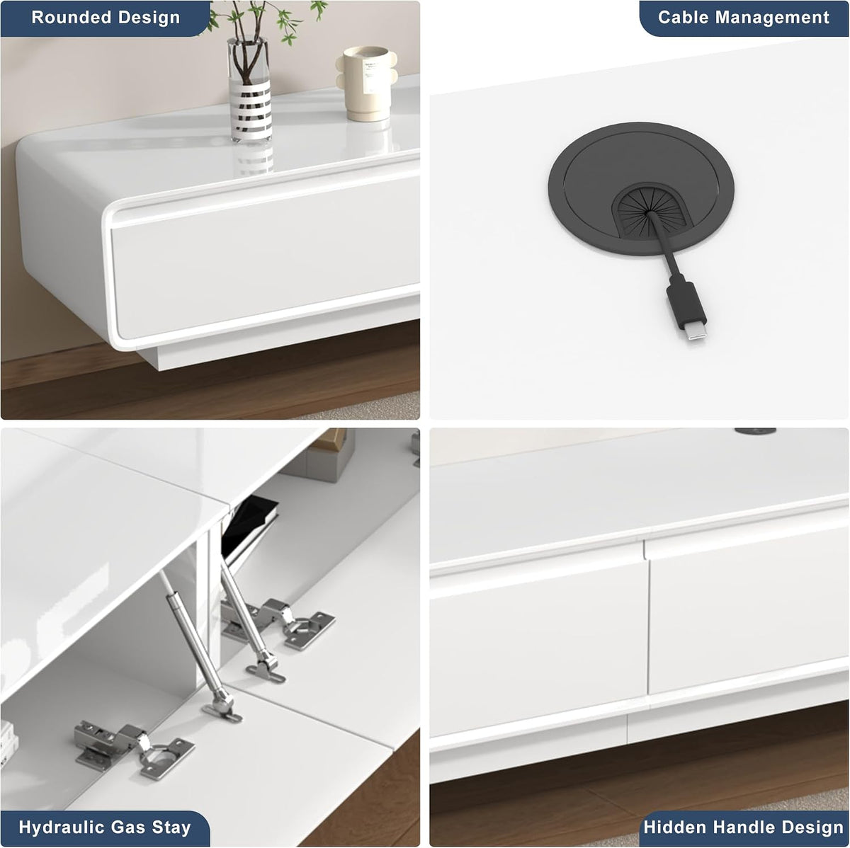 Wall‑Mounted Floating TV Media Console