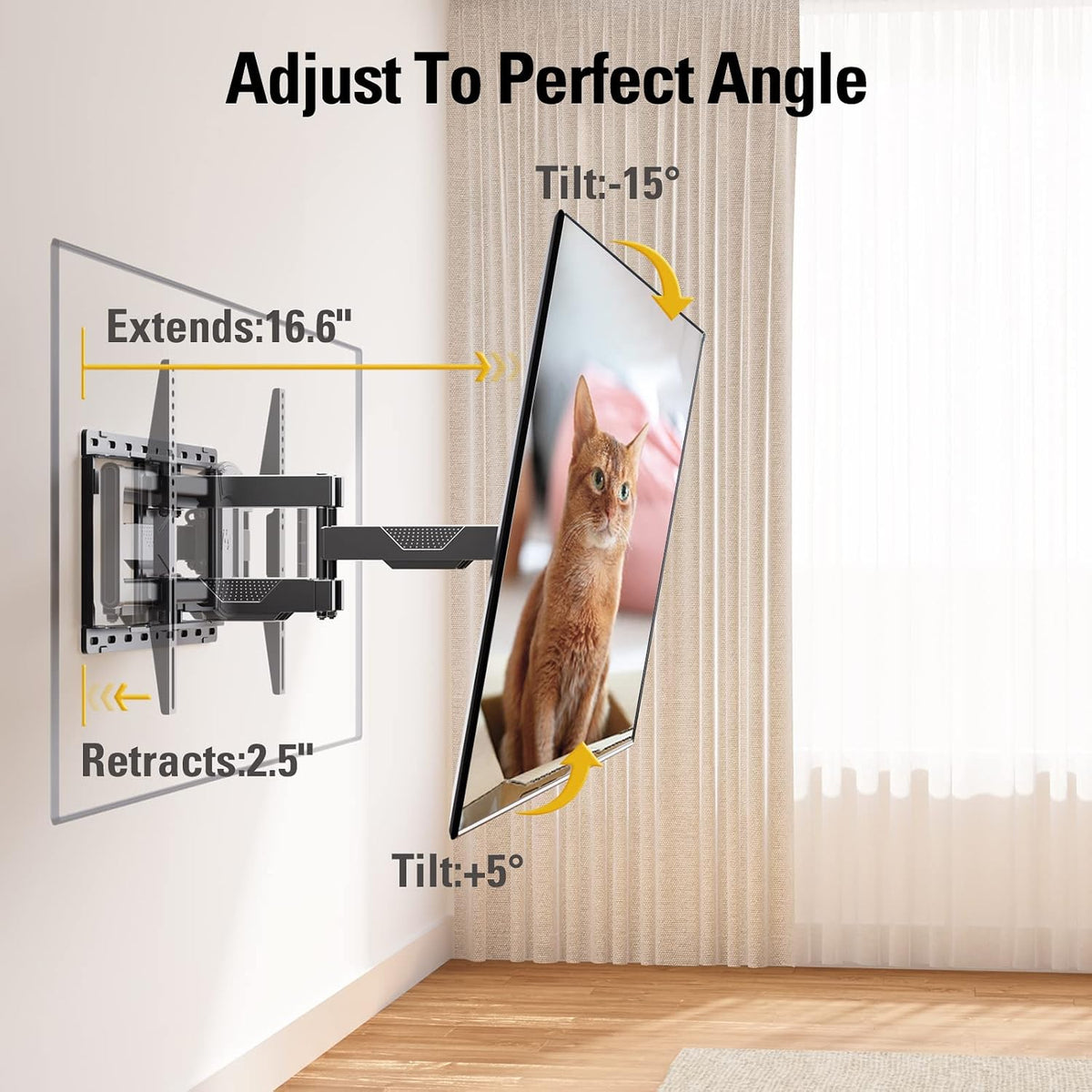 Full‑Motion TV Wall Mount