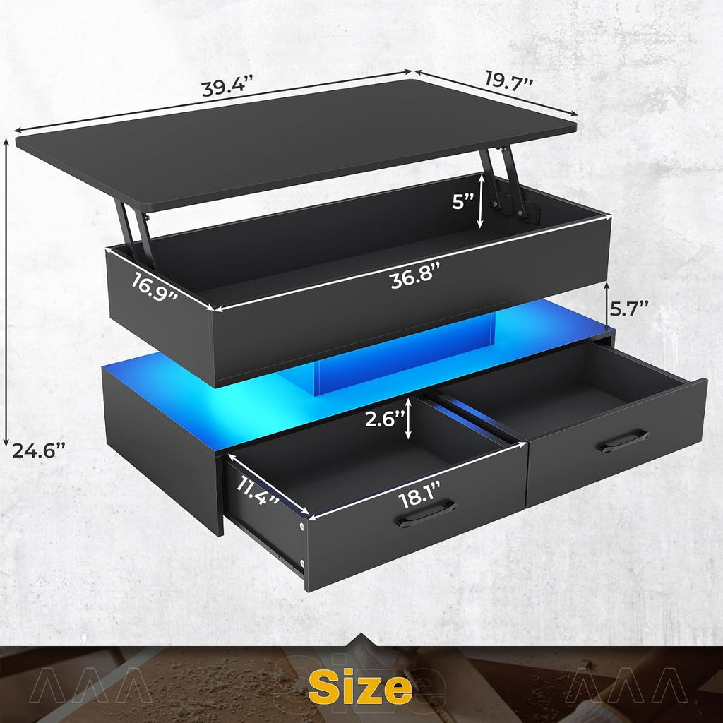 Lift‑Top Storage Living Room Coffee Table