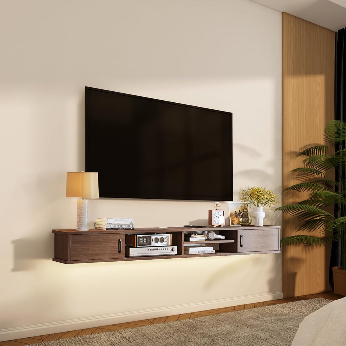 Wall‑Mounted Floating TV Storage Console