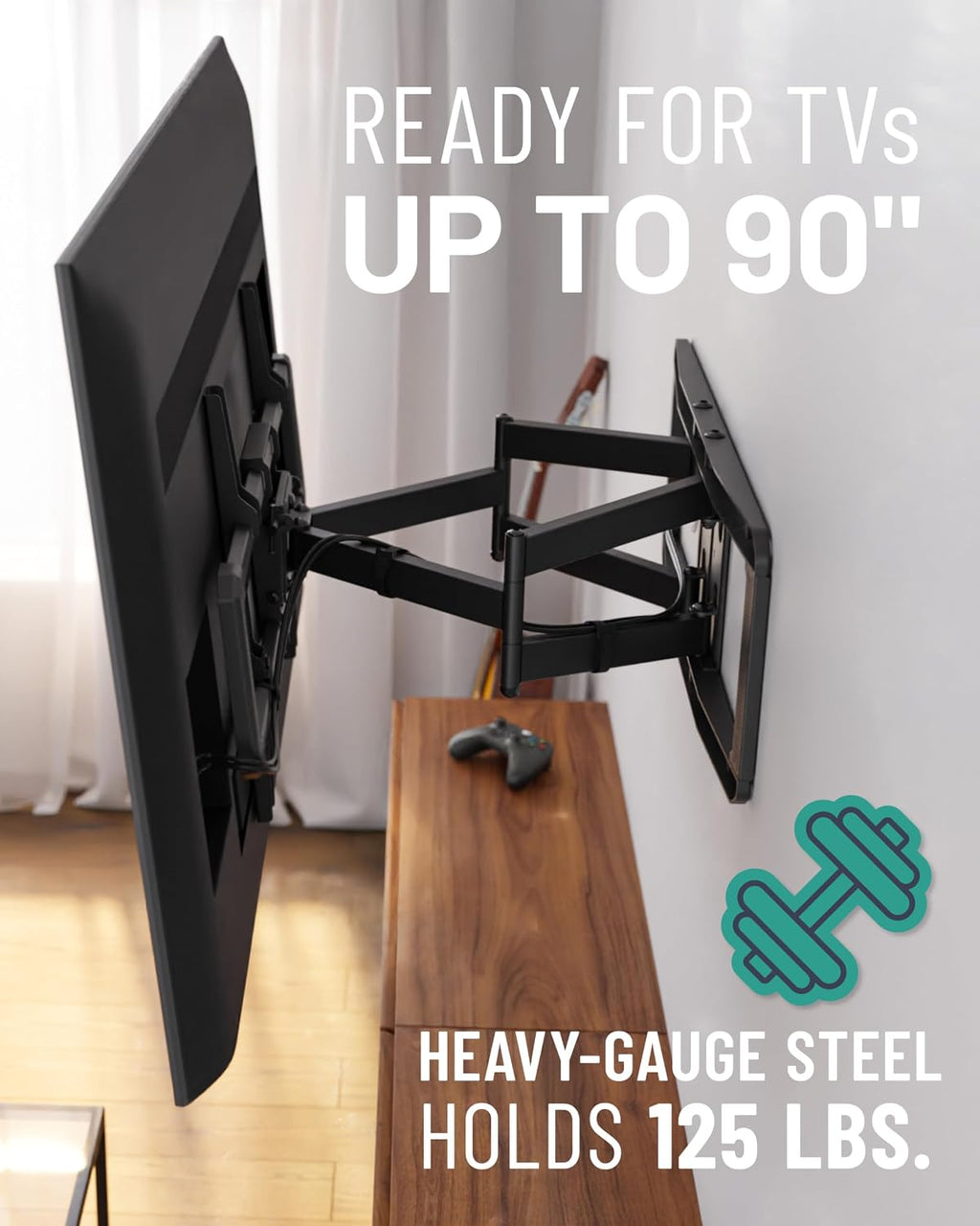 Full‑Motion Large TV Wall Mount