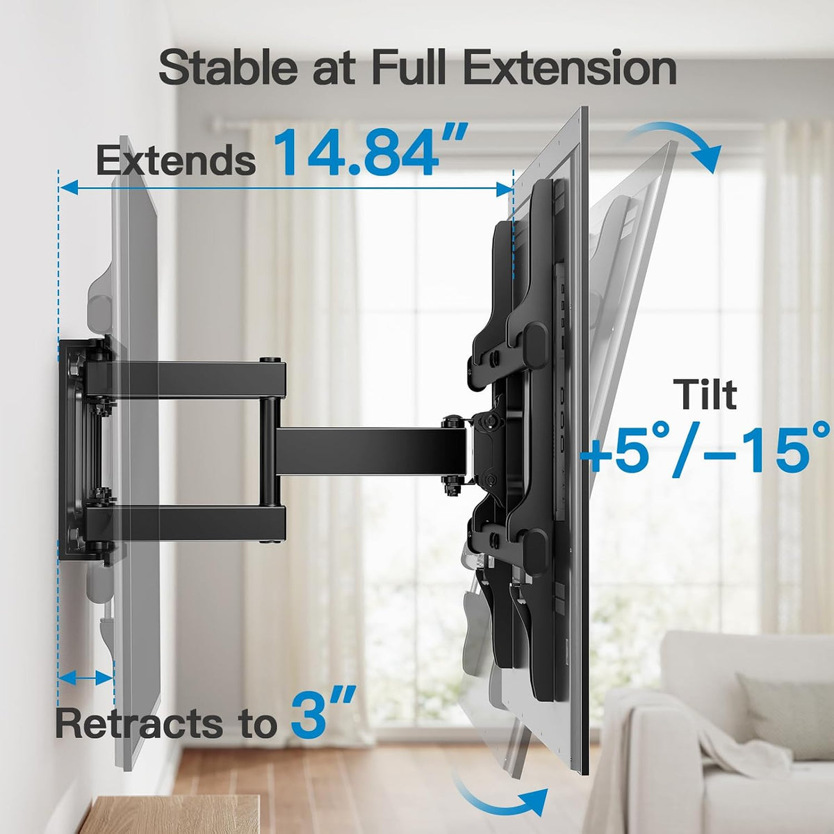 Articulating Full‑Motion TV Wall Mount