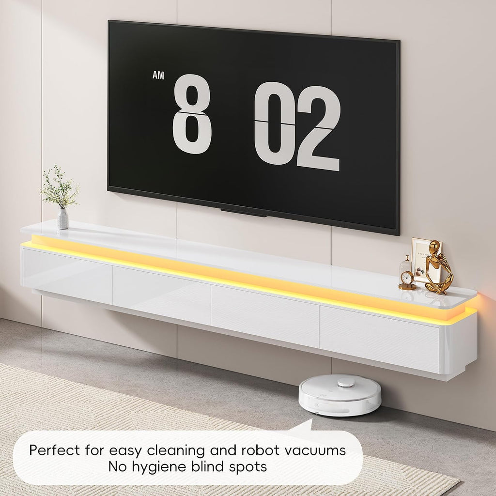Wall‑Mounted Floating TV Console Stand