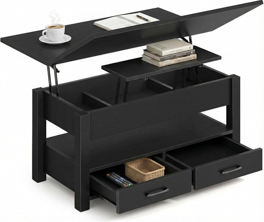 Lift‑Top Storage Convertible Coffee Table