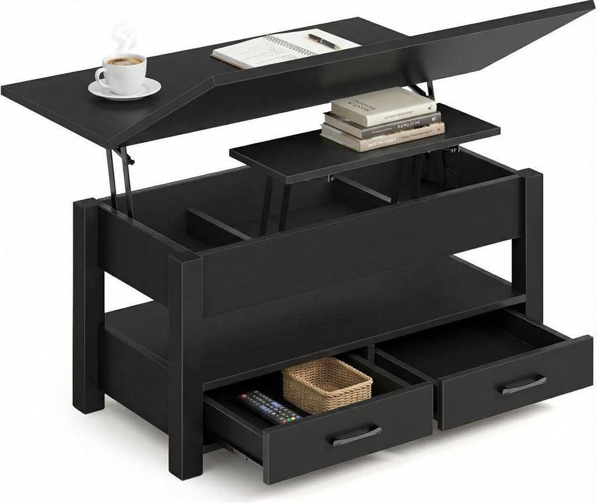 Lift‑Top Storage Convertible Coffee Table