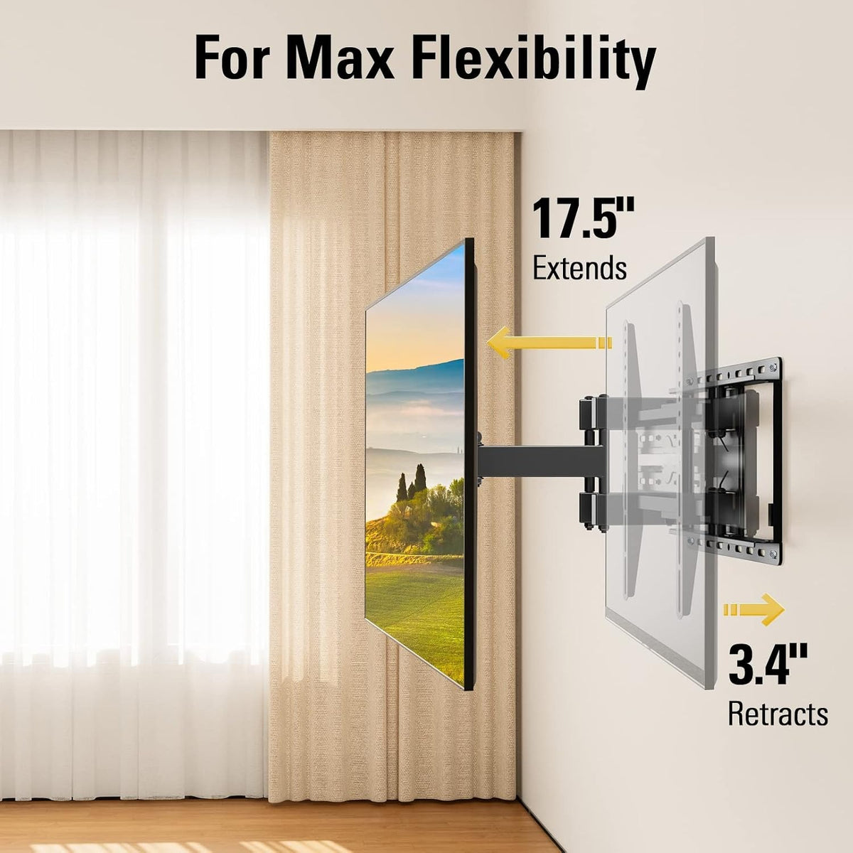 Full‑Motion TV Wall Mount