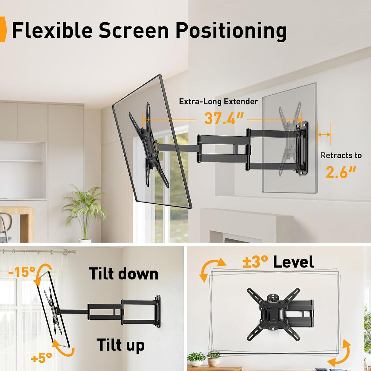 Long‑Arm TV Wall Mount