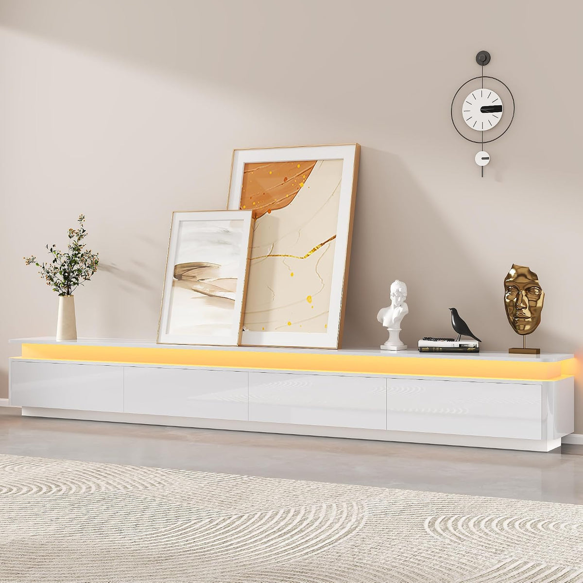 Wall‑Mounted Floating TV Console Stand