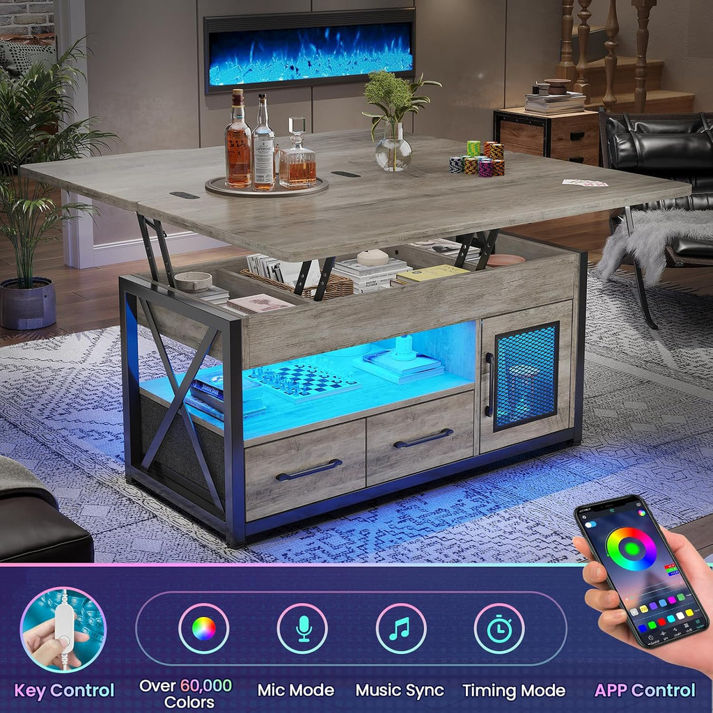 Multi‑Function Lift‑Top Storage Coffee Table