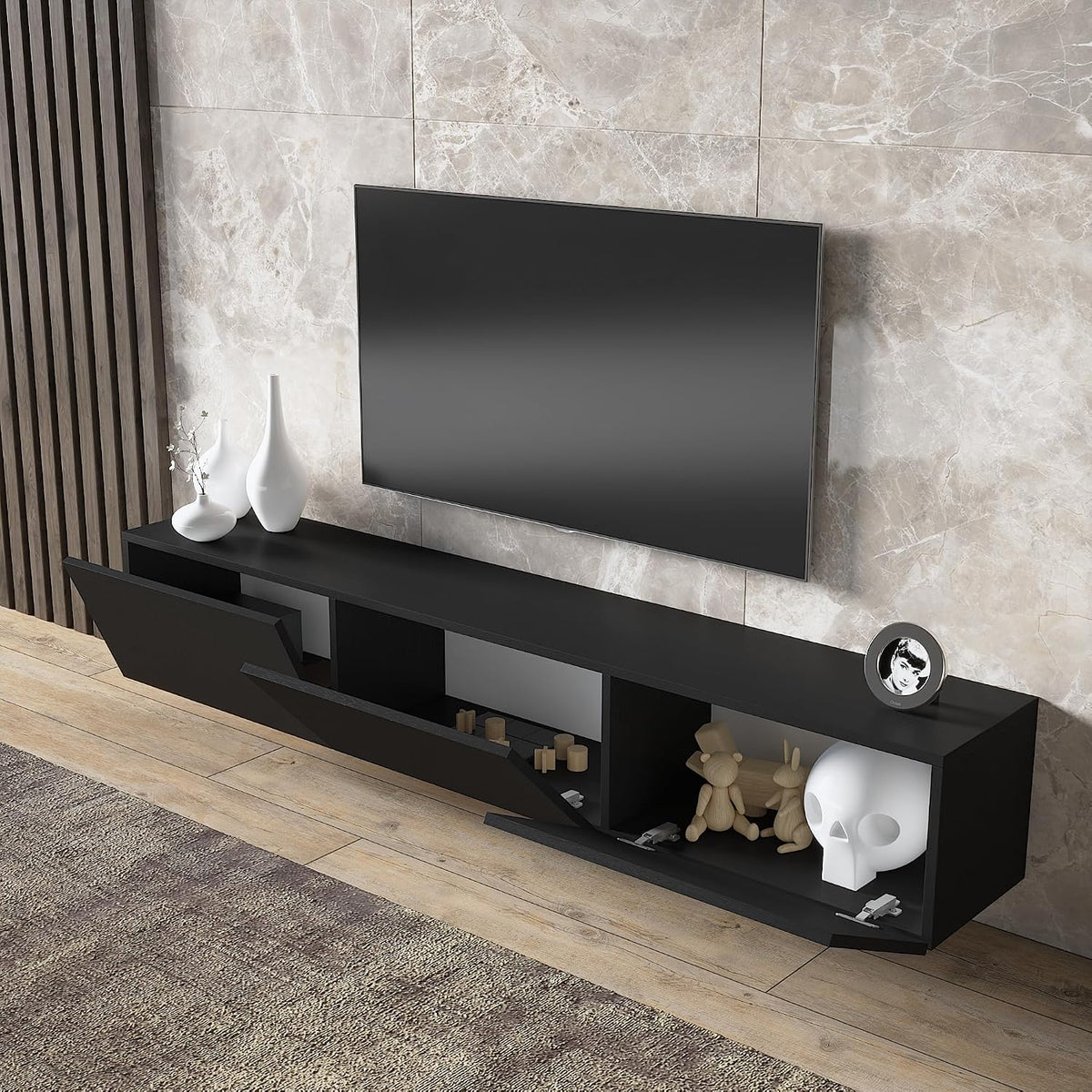 Wall‑Mounted Modern Floating TV Console