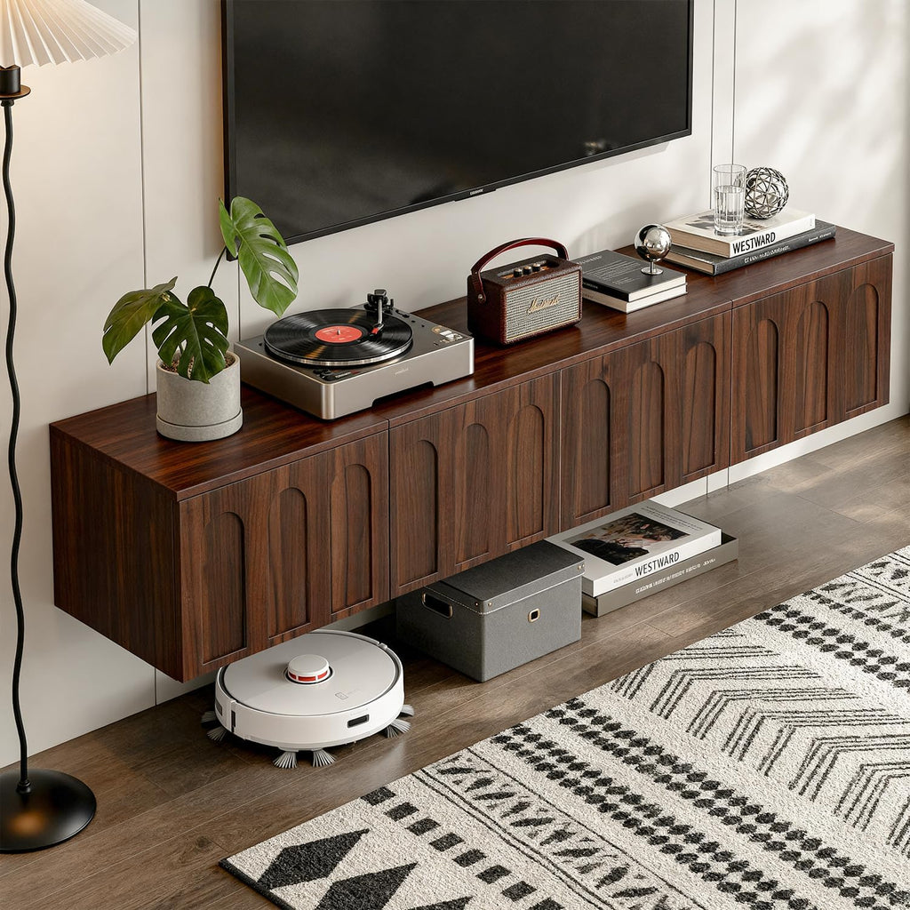 Wall‑Mounted Floating TV Console Stand