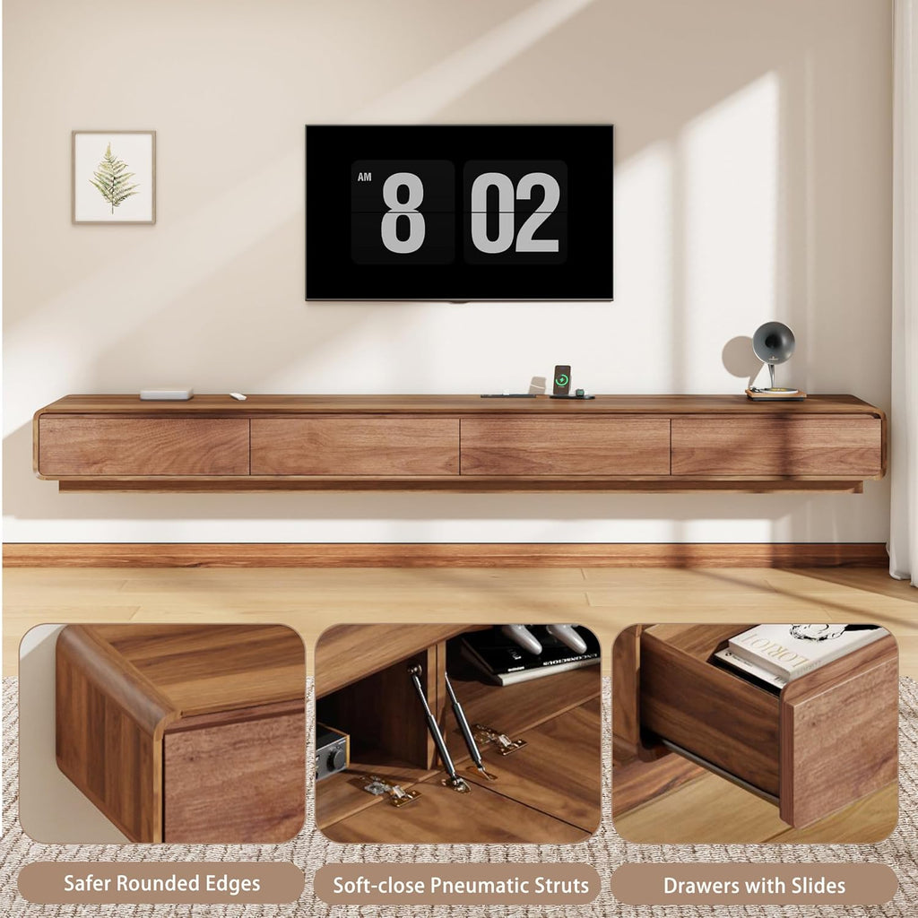 Wall‑Mounted Floating TV Media Console