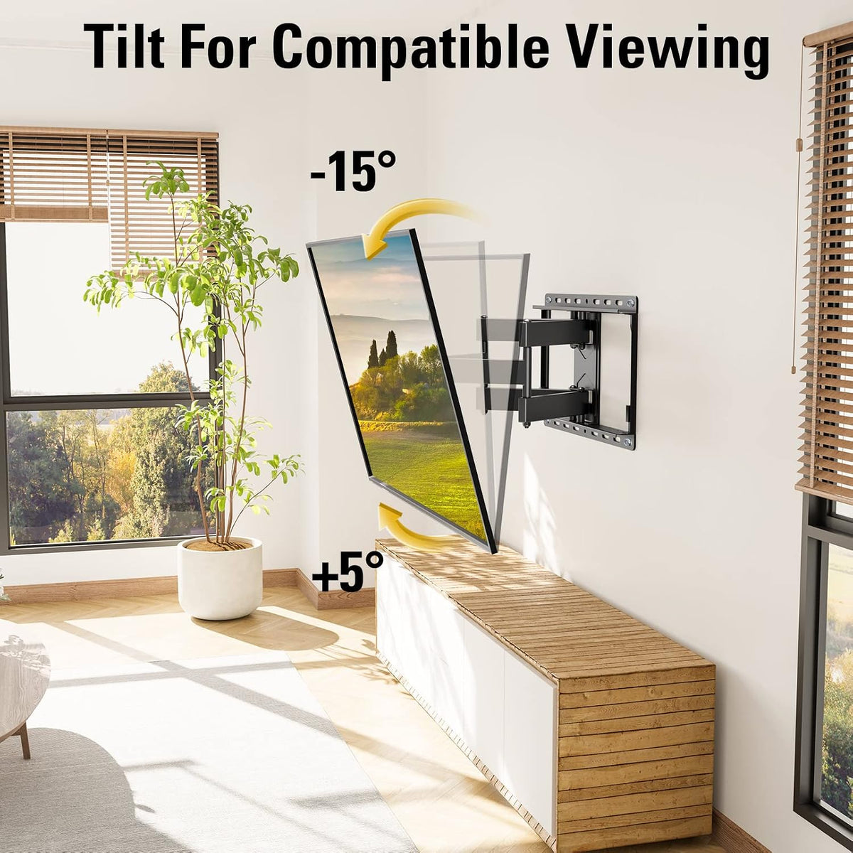 Full‑Motion TV Wall Mount