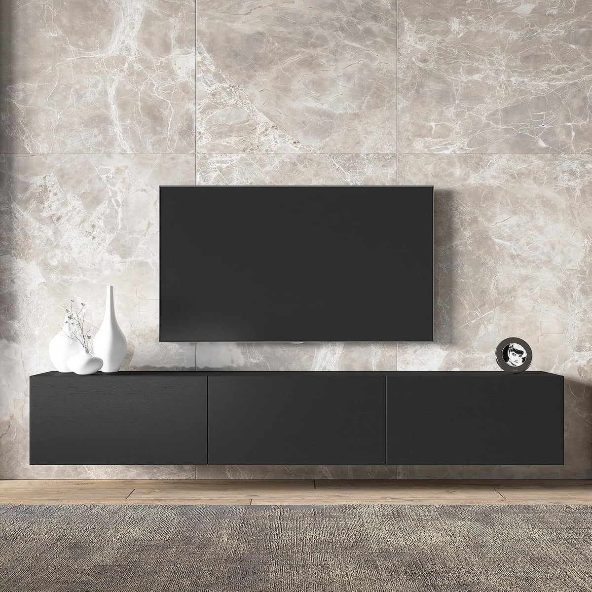 Wall‑Mounted Modern Floating TV Console