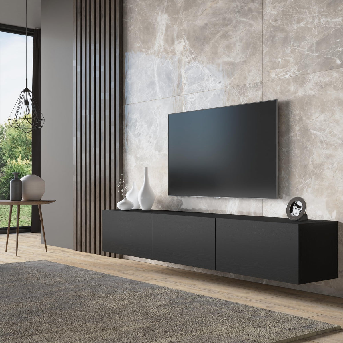 Wall‑Mounted Modern Floating TV Console