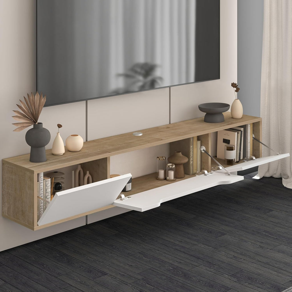 Wall‑Mounted Floating TV Media Console