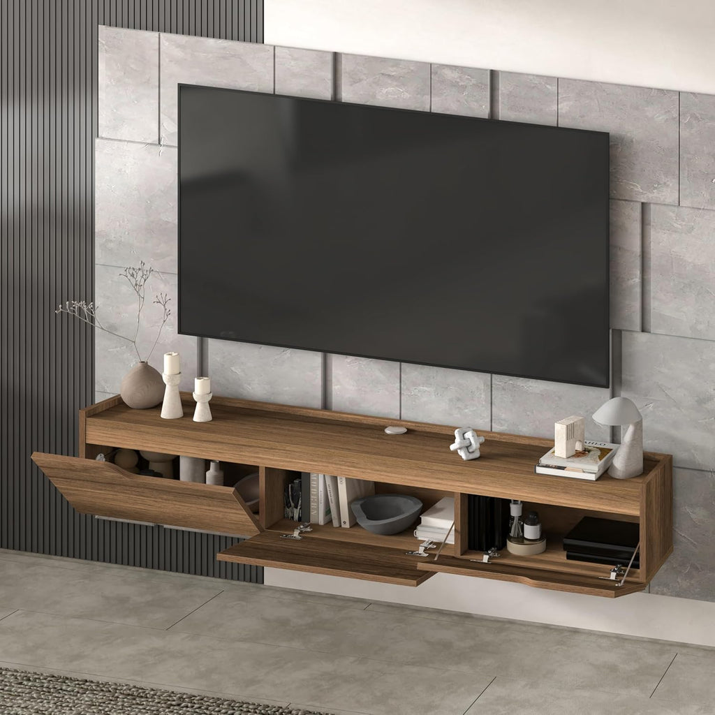 Modern Floating Wall‑Mounted TV Console