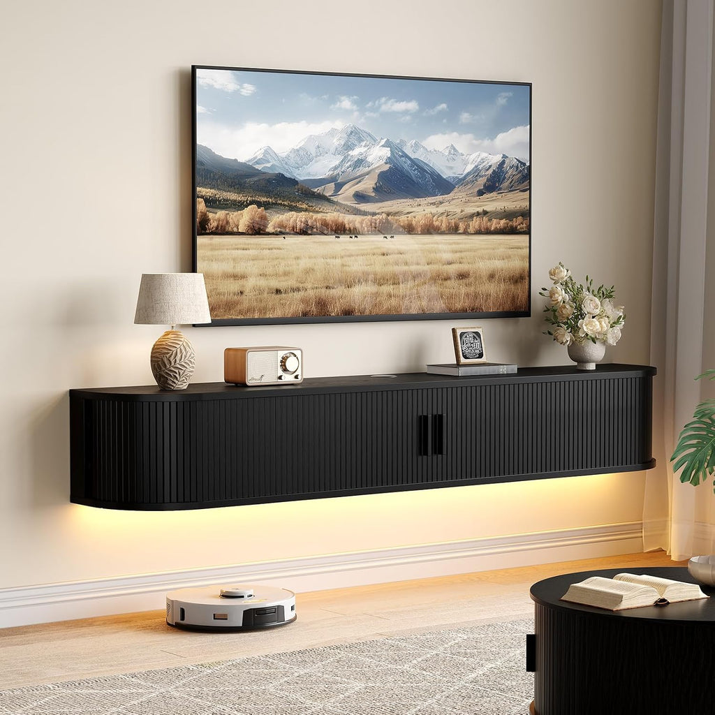 Wall‑Mounted Floating TV Entertainment Console