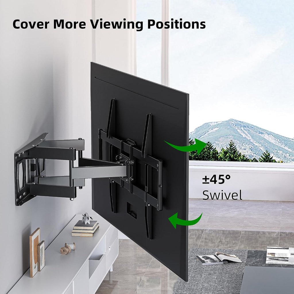 Dual‑Arm Full‑Motion TV Wall Mount