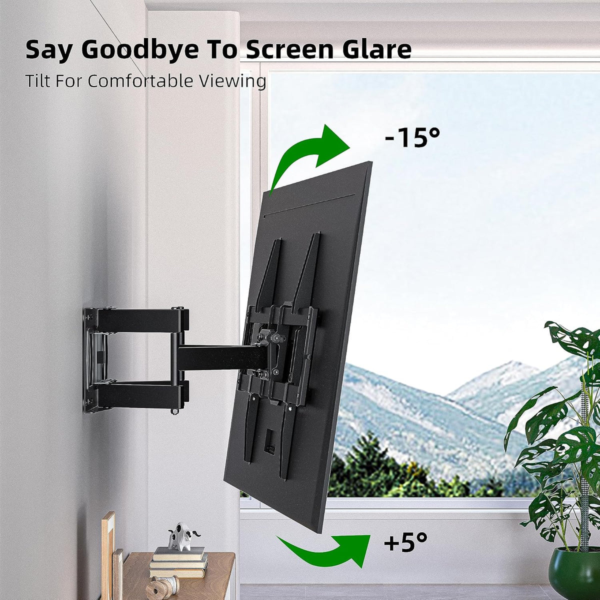 Dual‑Arm Full‑Motion TV Wall Mount