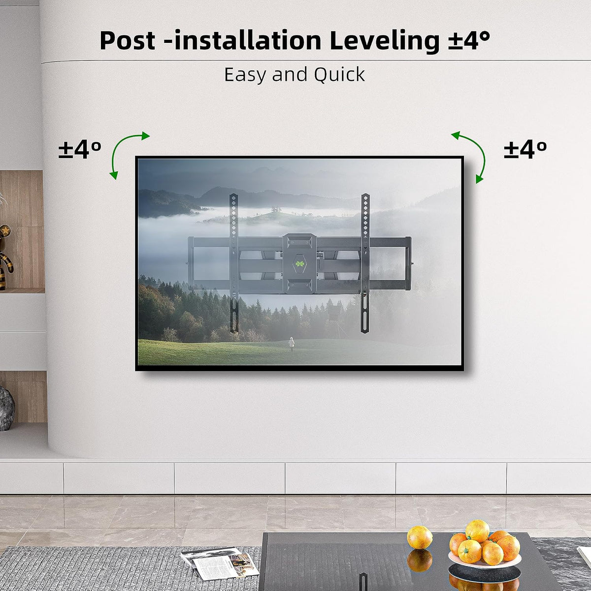 Dual‑Arm Full‑Motion TV Wall Mount