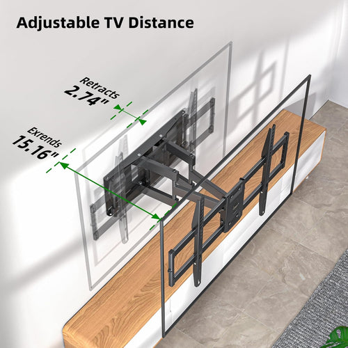 Dual‑Arm Full‑Motion TV Wall Mount