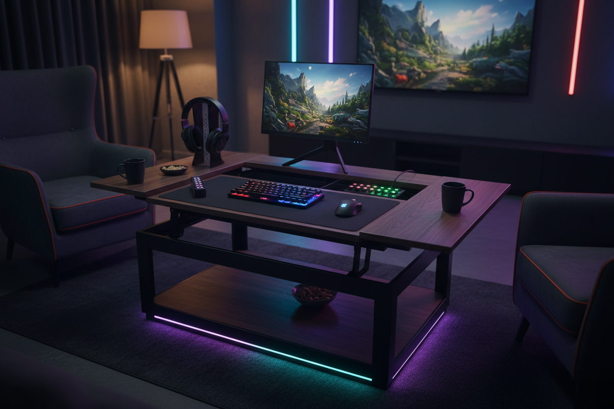 Convertible Gaming Coffee Table