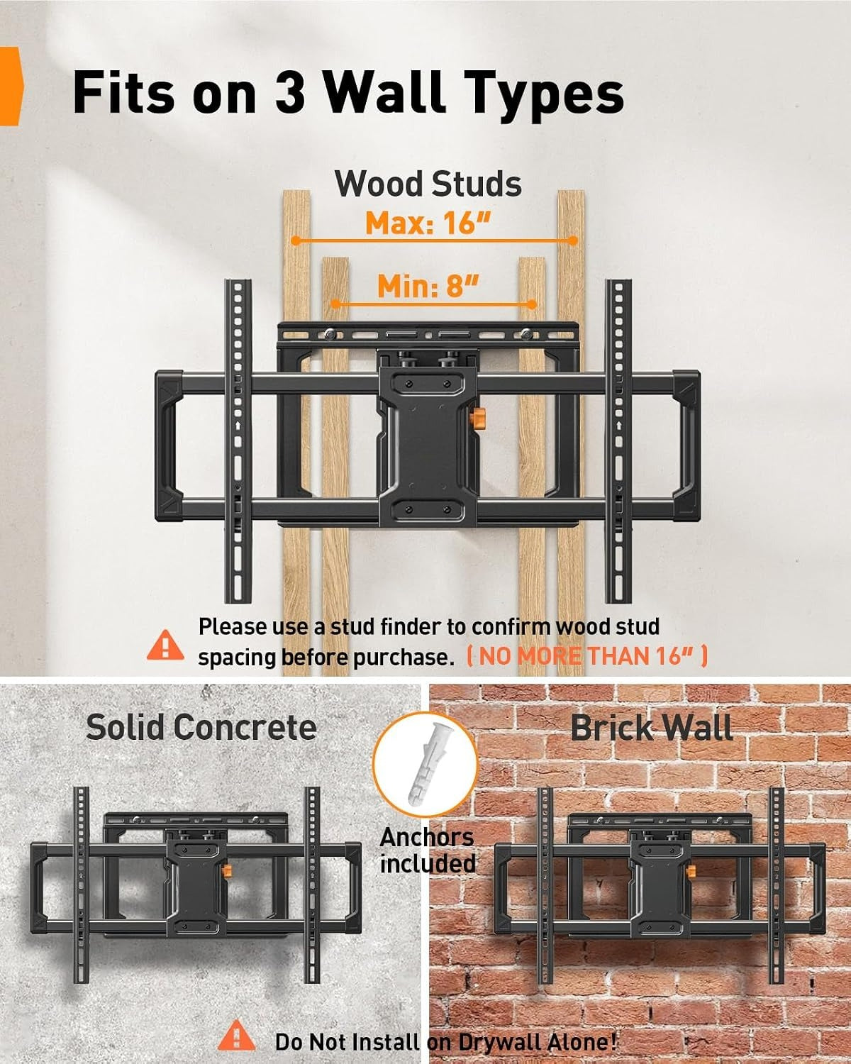 Full‑Motion TV Wall Mount